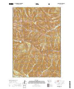 USGS US Topo 7.5-minute map for Caribou Peak MT 2020