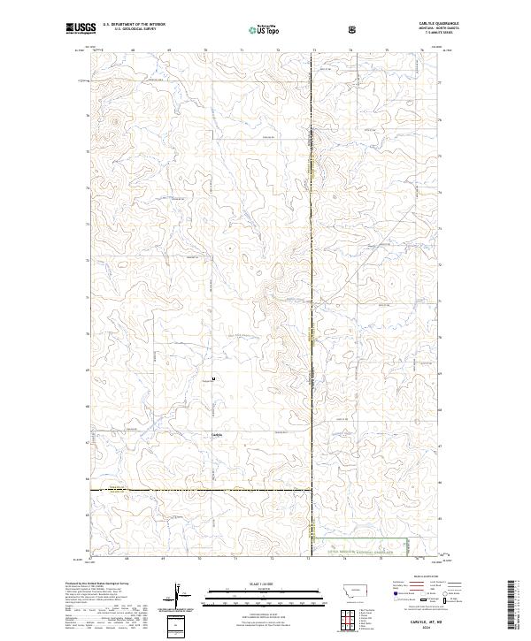 US Topo 7.5-minute map for Carlyle MTND