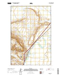 USGS US Topo 7.5-minute map for Cascade MT 2020