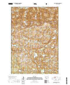 USGS US Topo 7.5-minute map for Castle Mountain MTWY 2020
