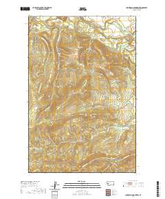 USGS US Topo 7.5-minute map for Chamberlain Mountain MT 2020