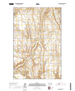 USGS US Topo 7.5-minute map for Chapman Coulee MT 2020