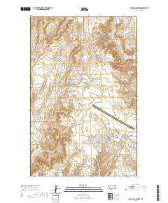 USGS US Topo 7.5-minute map for Chapman Coulee NE MT 2020