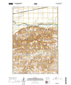USGS US Topo 7.5-minute map for Chelsea SW MT 2020