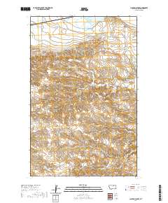 USGS US Topo 7.5-minute map for Clanton Coulee MT 2020