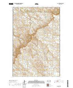 USGS US Topo 7.5-minute map for Clay Butte MT 2020