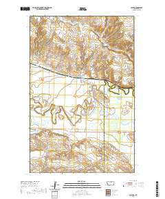 USGS US Topo 7.5-minute map for Coburg MT 2020