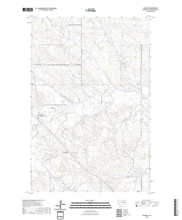 US Topo 7.5-minute map for Cohagen MT