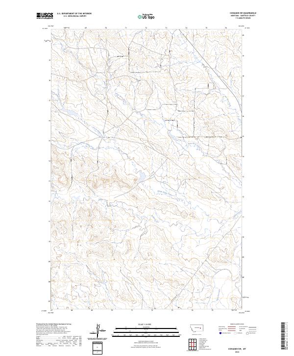 US Topo 7.5-minute map for Cohagen SW MT