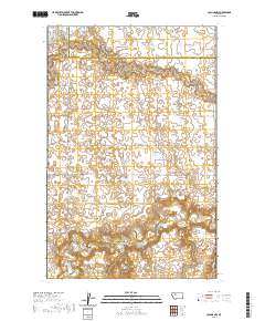 USGS US Topo 7.5-minute map for Collins NW MT 2020