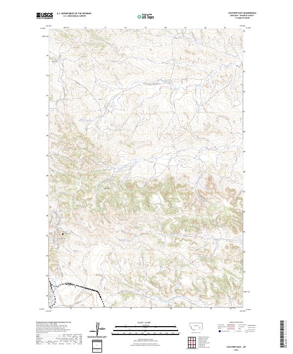 US Topo 7.5-minute map for Colstrip East MT