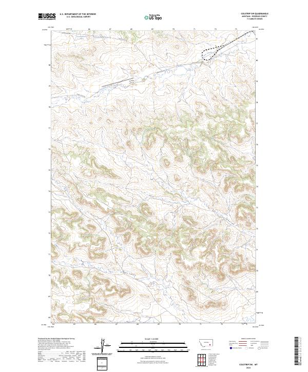 US Topo 7.5-minute map for Colstrip SW MT
