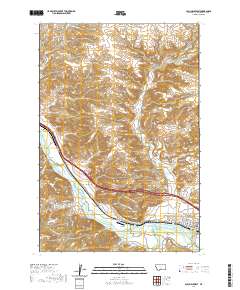 USGS US Topo 7.5-minute map for Columbus West MT 2020