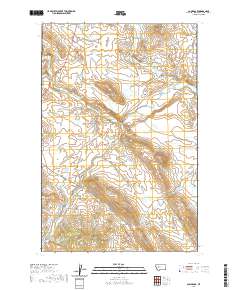 USGS US Topo 7.5-minute map for Comb Rock MT 2020