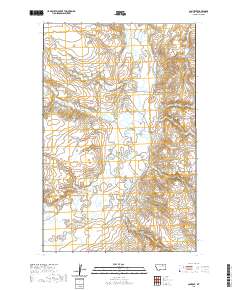 USGS US Topo 7.5-minute map for Content MT 2020