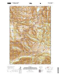 USGS US Topo 7.5-minute map for Cooke City MTWY 2020