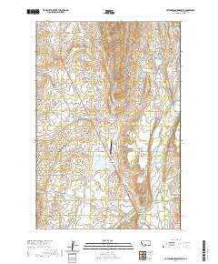 USGS US Topo 7.5-minute map for Cottonwood Reservoir MT 2020