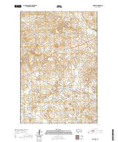 USGS US Topo 7.5-minute map for Cox Butte MT 2020