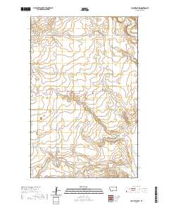 USGS US Topo 7.5-minute map for Coyote Coulee MT 2020