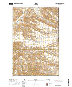 USGS US Topo 7.5-minute map for Crazyman Coulee MT 2020