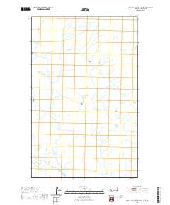 USGS US Topo 7.5-minute map for Creedman Coulee East OE N MTSK 2020