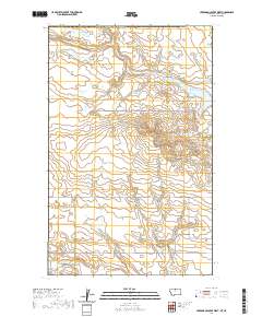 USGS US Topo 7.5-minute map for Creedman Coulee West MTSK 2020