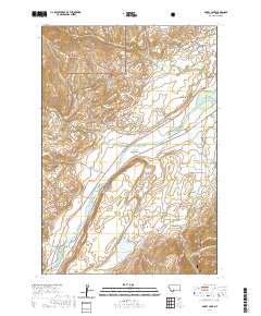 USGS US Topo 7.5-minute map for Dailey Lake MT 2020