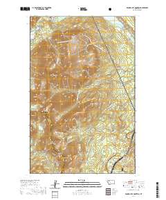 USGS US Topo 7.5-minute map for Dancing Lady Mountain MT 2020