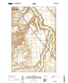 USGS US Topo 7.5-minute map for Danvers MT 2020