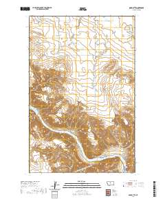 USGS US Topo 7.5-minute map for Dark Butte MT 2020