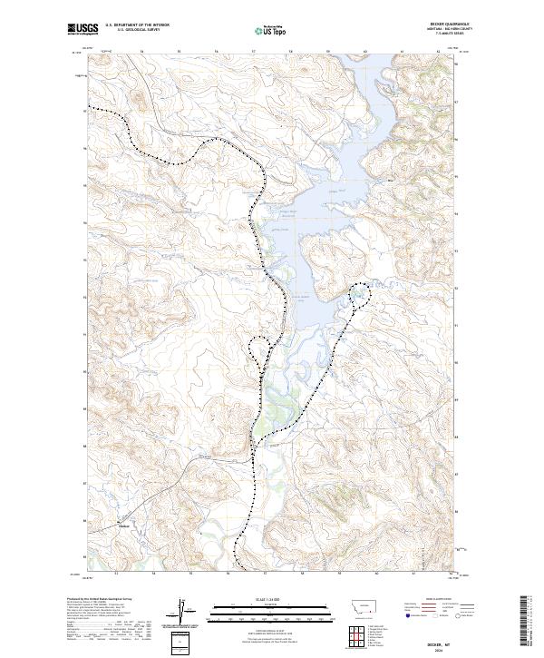 US Topo 7.5-minute map for Decker MT