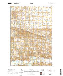 USGS US Topo 7.5-minute map for Delphia MT 2020