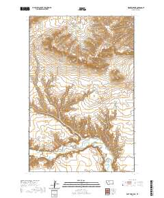 USGS US Topo 7.5-minute map for Dent Bridge NE MT 2020