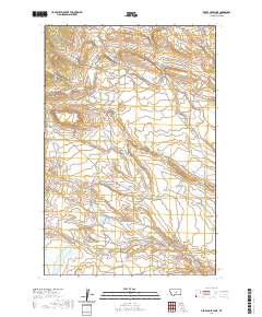 USGS US Topo 7.5-minute map for Devils Hole Lake MT 2020