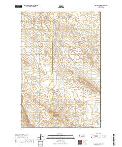 USGS US Topo 7.5-minute map for Diamond G Butte MT 2020