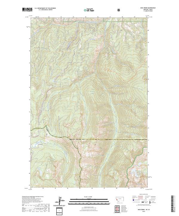 US Topo 7.5-minute map for Dick Creek MTID