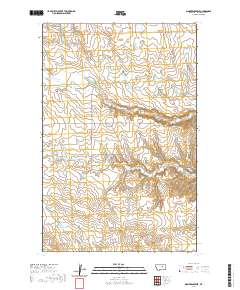 USGS US Topo 7.5-minute map for Dione Reservoir MT 2020