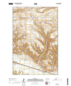 USGS US Topo 7.5-minute map for Dodson MT 2020