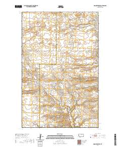 USGS US Topo 7.5-minute map for Down Reservoir MT 2020