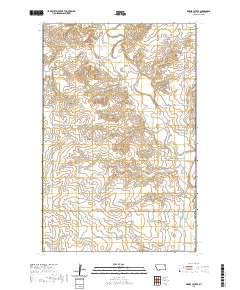 USGS US Topo 7.5-minute map for Dowse Coulee MT 2020