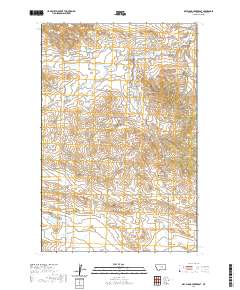 USGS US Topo 7.5-minute map for Dry Blood Creek East MT 2020