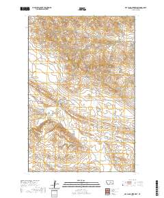 USGS US Topo 7.5-minute map for Dry Blood Creek West MT 2020
