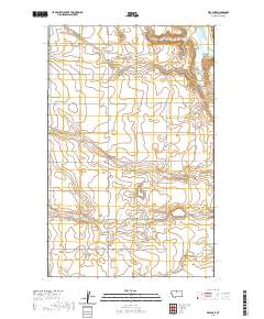 USGS US Topo 7.5-minute map for Dry Lake MT 2020