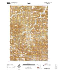 USGS US Topo 7.5-minute map for Dunn Mountain North MT 2020