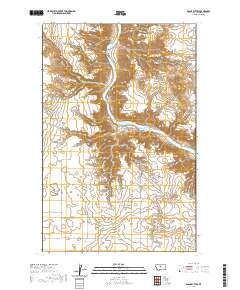 USGS US Topo 7.5-minute map for Eagle Buttes MT 2020