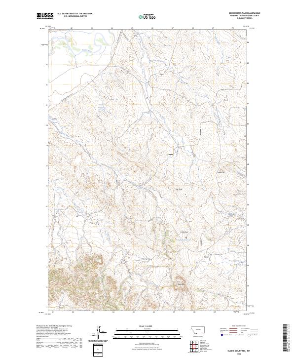 US Topo 7.5-minute map for Eldon Mountain MT