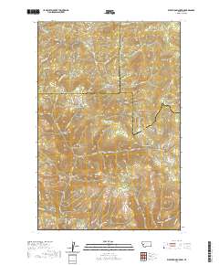 USGS US Topo 7.5-minute map for Elevation Mountain MT 2020