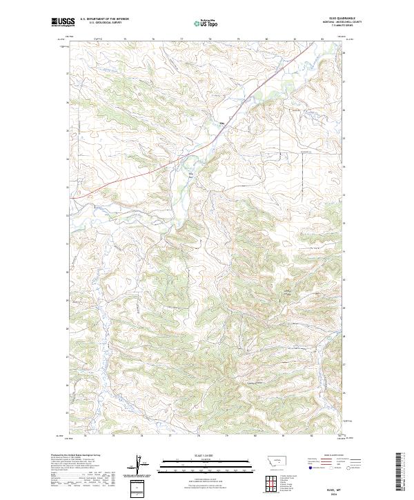 US Topo 7.5-minute map for Elso MT