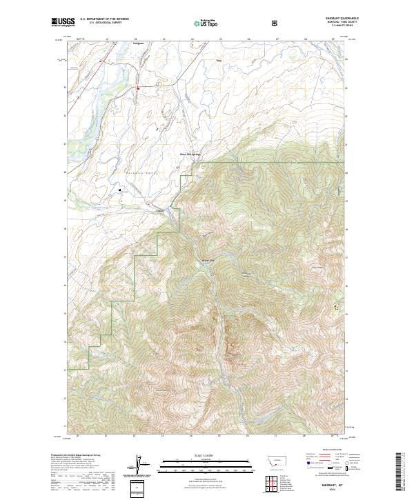 US Topo 7.5-minute map for Emigrant MT