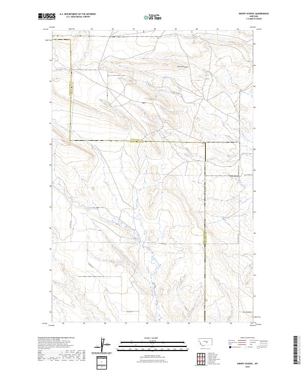 US Topo 7.5-minute map for Emory School MT